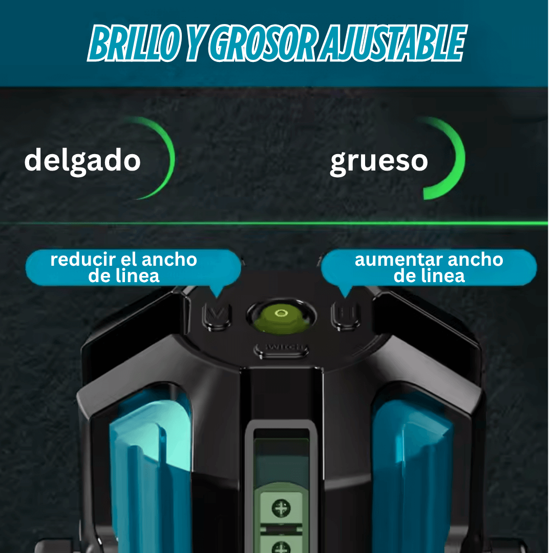 Nivel Láser Autonivelante 2 Líneas – Profesional y Preciso